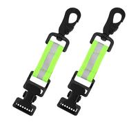 2 piezas de bomberos guantes, banda reflectante guante clip con pinza de metal, Clips de Sujeción para Guantes de Trabajo, para guantes, toallas, máscaras, brillante