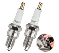 2 piezas de bujía F6RTC de repuesto, bujía para coche compatible con NGK BPR6ES Bosch WR6DC WR7DC Denso W20EPR-U MTD 951-10292/751-10292 Champion RN9YC RN10YC Repuesto OEM para coches y motocicletas