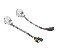 2 piezas de cable adaptador para portalámparas de bombillas Xenon D2S y D4S, conector de casquillo de aluminio y cable de cobre, convertidor de balasto retardante de llama para