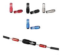 2 piezas de cable de freno para bicicleta, conector de cambio de marcha, regulador de línea, tapa de carcasa para un rendimiento de cambio suave (negro)