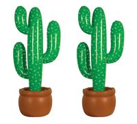 2 piezas de cactus inflables de aire, cocoteros, para el hogar, piscina, fiesta al aire libre, decoración de árboles inflables