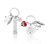2 Piezas De Cadena De Llave Hermana, Regalo Hermana, Accesorios De Enfermería, Estudiantes Clave del Estudiante De Medicina, Llavero Divertido, Regalo De La Enfermera.