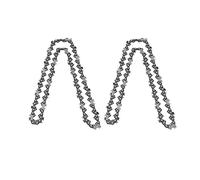 2 piezas de cadena para motosierra 40 62DL, hoja de corte de acero aleado para carpintería, cadena de repuesto con paso de 3/8 pulgadas y grosor de 0,050 pulgadas, de alta (18"62 nudos)