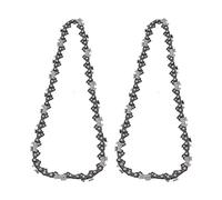 2 piezas de cadena para motosierra 40 62DL, hoja de corte de acero aleado para carpintería, cadena de repuesto con paso de 3/8 pulgadas y grosor de 0,050 pulgadas, de alta (10"40 nudos)