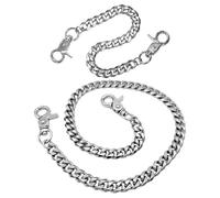 2 Piezas De Cadenas para Pantalones De Metal De Una Sola Capa, Joyería Estilo Punk, Accesorios para Pantalones, Cadenas para Pantalones Simples Y Modernas, Cadenas Decorativas para Pantalones