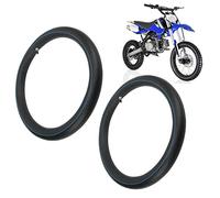 2 Piezas de Cámara de Aire 2.50-18/2.75-18/3.00-18, con Vástago de Válvula Recta TR4 para Moto, Cross, Enduro y SUV, Tubo de Goma Alta Resistencia, para Mantenimiento, Reparación y Todoterreno