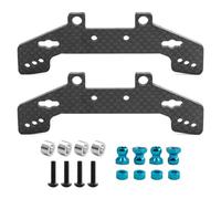 2 piezas de carbono RC Car Front Rear Shock Tower para Tamiya TT-02RR TT-02D TT02 TT-02R Hop Up RC Car Upgrade Parts