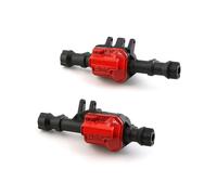 2 Piezas de Carcasa de Eje Delantero y Trasero de Metal con Cubierta de Diferencial 300G para TRX4 1/10 RC Crawler Car Upgrade Parts,1