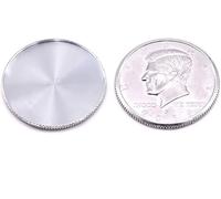 2 piezas de carcasa expandida para aparecer o desaparecer monedas, accesorios mágicos para magos, escenario, primer plano, ilusión mágica, accesorios de truco, mentalismo (2 piezas de concha de moneda