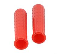 2 piezas de carretilla de goma H, reemplazo de andles, agarres de tubo redondo rojo, antideslizante para carrito de jardín H, cubiertas con diseño de absorción de golpes, para carretilla resistente H