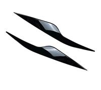 2 Piezas de Cejas para Faros Delanteros de Coche ABS para Focus 2 MK2 2.5 2008-2011 (Negro Brillante).