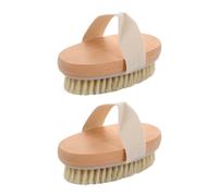 2 Piezas De Cepillo De Limpieza Trasera, Cepillo De Baño Simple, Cepillo De Masaje Corporal, Artículos De Baño.