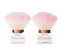 2 Piezas De Cepillo De Maquillaje, Herramientas De Maquillaje, Cepillo Para Polvo De Uñas, Cepillo Multifunción, Cepillo De Uñas Duradero.