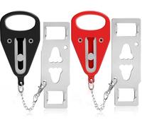 2 piezas de cerradura de puerta portátil casillero de seguridad para viajes práctico dispositivo de bloqueo para mayor seguridad y privacidad, perfecto para el hogar, hotel, apartamento, universidad