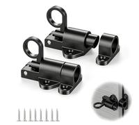 2 piezas de cierres automáticos de resorte para puertas, cierres deslizantes con tornillos incluidos, ideal para ventanas, puertas de armario, puertas de jardín y jaulas