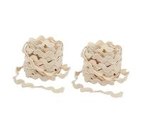 2 piezas de cinta blanca lechosa, cinta de 10 mm/0,4 pulgadas, cintas para envolver regalos, cinta de tela para manualidades, cinta artesanal suave y brillante para baby shower,