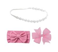 2 Piezas De Cintas Para El Cabello Con Lazo De Flores Y 1 Horquilla, Cintas Para El Cabello De Encaje Suave, Accesorios De Princesa Dulce, Accesorios Para Escribir Fotos Para Niños.