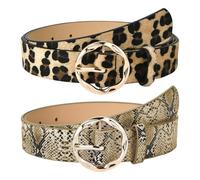 2 Piezas De Cinturón De Personalidad Elee, Accesorios Para La Ropa Para Mujeres, Faja De Cuero Pu, Cinturón Vintage.