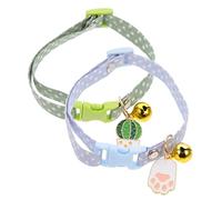 2 Piezas de Collar de Gato de ruptura Ajustable con diseño Colgante de Chic para Gatos y Gatitos ajustes cómodos Seguros para Todas Las Mascotas para Fiestas del día de la Independencia