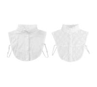 2 Piezas De Collares Falsos De Damas, Lindos Collares Falsos, Collares De Decoración De Ropa, Accesorios De Ropa, Collares Falsos De Algodón