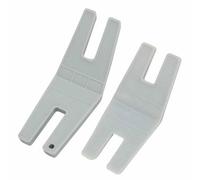 2 piezas de comadrona para coser costuras gruesas, placa de compensación para máquina de coser, botones vaqueros, color gris