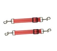 2 piezas de conexión para collar de perro, correa reflectante, anexo pequeño, clip de seguridad para perros, ajustable, gancho de seguridad para perros, acoplador de tráfico, nailon negro