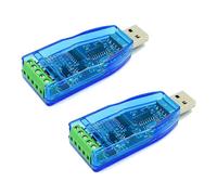 2 piezas de convertidor USB a RS485 Módulo aislado Actualización industrial TVS Protección ESD CH340E Estándar RS-