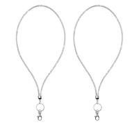 2 Piezas De Cordón Móvil Drinestone Lanyard, Cordón De Cubierta De Tarjeta De Identificación, Cadena De Cuello De Percha Multifunción, Cordón Creativo Brillante, Cordón De Oficina.