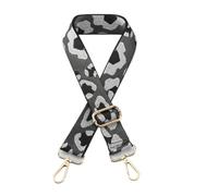 2 Piezas de Correa Ajustable de Ancho for Mujer, Bandolera con patrón de Rayas de Colores, Correa de Transporte for Bolso Engrosada DIY para Bolso(Bright Silver,Mix Color 04)