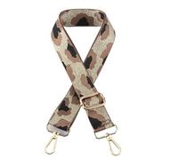 2 Piezas de Correa Ajustable de Ancho for Mujer, Bandolera con patrón de Rayas de Colores, Correa de Transporte for Bolso Engrosada DIY para Bolso(Bright Silver,Mix Color 06)