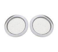 2 piezas de cubierta de agujero de sonido para guitarra resonadora vintage, inserciones de pantalla, piezas de guitarra, inserciones de metal