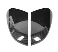 2 piezas de cubierta de espejo retrovisor lateral estilo fibra de carbono, carcasa decorativa compatible