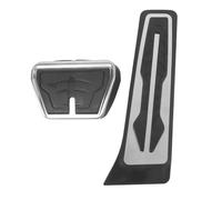 2 piezas de cubierta de pedal de acelerador de freno de goma antideslizante diseño curvo juego de almohadillas de pedal para 1 2 3 4 5 6 7 Series X3 X5 X6 F22 F30 F32 G30 todos