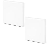 2 piezas de cubiertas ciegas para enchufe, cubierta para interruptor de luz 8,6 x 8,6 cm, cubiertas para enchufes en blanco, cubierta ciega para caja de empotrar para enchufes o interruptores sin usar