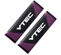 2 Piezas De Cubiertas Para Cinturón De Seguridad De Coche Para Honda Vtec Acolchado De Cinturón De Fibra De Carbono, Suave Y Transpirable Accesorios Interiores De Coche Conducción Cómoda
