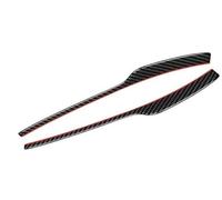2 Piezas De Cubiertas Protectoras Fibra Carbono Negra Para Espejos Retrovisores Para A6L A7 A8L 2019 2020 2021 2022 2023 2024 Cubierta Espejo Retrovisor(Black Red)