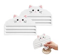 2 piezas de cuchara exprimidora para golosinas para gatos, rascador para comida de gatos en bolsitas, extrusora reutilizable para snacks para gatitos, para casa, jardín, interior y exterior