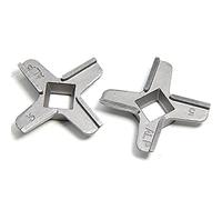 2 piezas de cuchilla para picar carne # 5 de repuesto de acero inoxidable para Bosch CNFW5 MFW1501 1511 2500 2510W 2520 MMWPL2000 MUM4406 4585