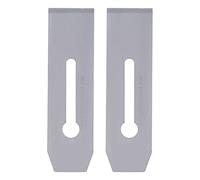 2 piezas de cuchillas para cepilladora de acero de 51 mm, cuchillas de repuesto para cepilladora de madera de mano, cuchillas de cepilladora con borde tratado térmicamente de alta