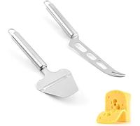 2 piezas de cuchillos para queso, rebanador de queso vegetal, juego de rebanador de queso, pelador de queso duro y blando, queso tierno, pastel, chocolate, pizza