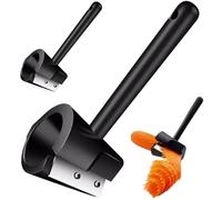 2 piezas de curador de vegetales y peeler, cortador de zanahoria de acero inoxidable rotativo, cortador de espiral de doble forma múltiple para novatos de cocina chefs profesionales