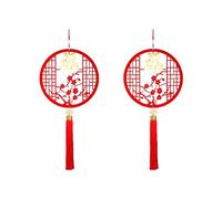 2 Piezas de Decoraciones Colgantes de AñO Nuevo Chino, Decoraciones Colgantes del Festival de Primavera, Juego de Adornos Chinos de 2024 Caracteres