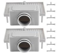 2 piezas de desagüe de ducha sifón, colador para canaleta de ducha con antiolor, colador para canaleta de ducha con 4 hebillas para canaleta de ducha, filtro de pelo, desagüe de suelo, drenaje de agua