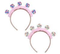 2 Piezas De Diademas De Lollipop, Diademas De Diseño Creativo, Accesorios Divertidos Para El Cabello, Accesorios Para El Cabello De Fiesta, Decoraciones De Peinado.