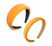 2 Piezas De Diademas De Naranja, Diademas De Color Sólido Simples, Diademas Clásicas De Moda Para Mujeres, Accesorios Para El Cabello Personalizados, Accesorios Para El Peinado De Ropa.