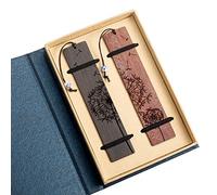 2 piezas de diente de león marcapáginas de madera para BFF mejor amigo, hecho a mano de madera marcapáginas borlas Graduación Despedida Amistad Regalos para Adolescentes Niño Niña Hombres Mujer