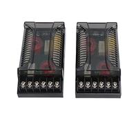 2 Piezas de Divisor de Frecuencia de Altavoz de Coche, 300 W, 2 Vías de Audio Cruzado, Protección contra Sobrecorriente, Divisor de Disipación de Calor Universal, Accesorios de