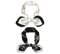 2 Piezas De Elee Bufanda Cuadrada Pequeña, Accesorios De Ropa, Bufanda De Seda Simple Y Versátil, Bufanda Cuadrada Suave Y Cómoda.