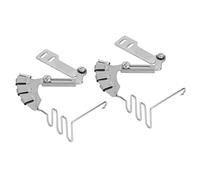 2 piezas de encuadernadora para máquina de coser de puntada recta, encuadernadora de doble pliegue 4 en 1 de 30 mm, plegadora automática de tela de acero inoxidable con espejo para