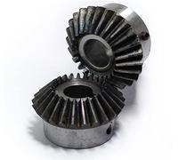 2 piezas de engranaje cónico de 1,25 m y 20 dientes, con orificio interior de 8 mm y 10 mm, piñón espiral de acero for transmisión mecánica.(20 Teeth 10mm Bore)